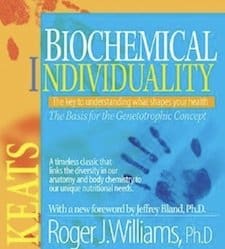 Biochemical Individuality by Roger J. Williams book cover