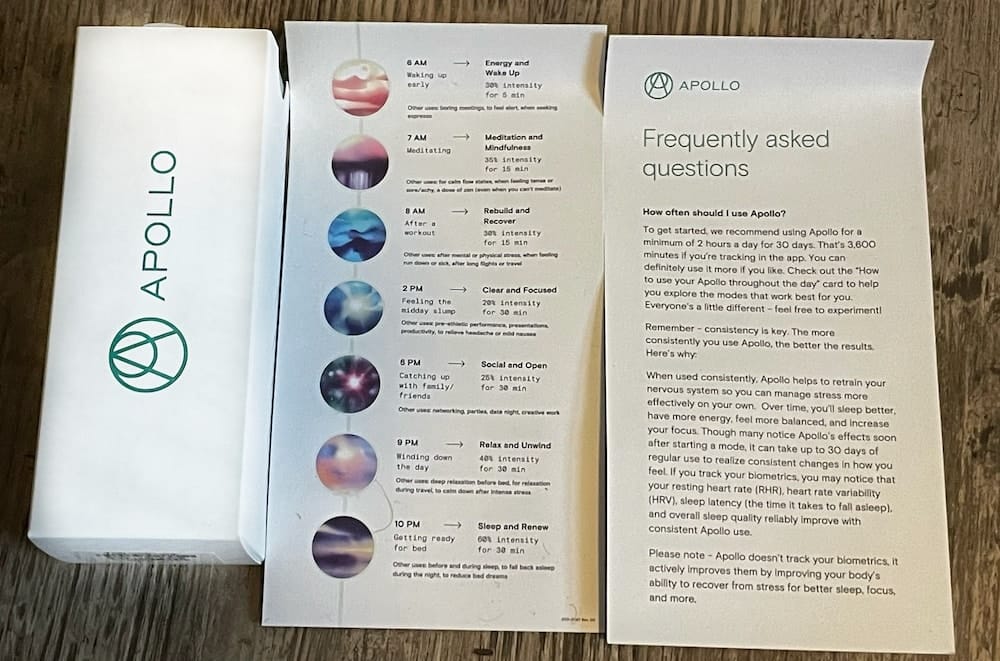 Apollo Neuro Unboxing Manual product image