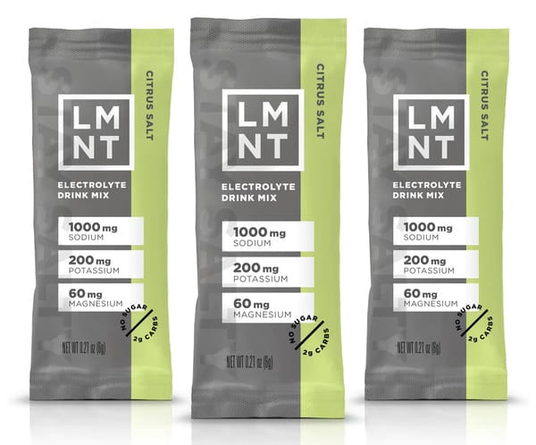 LMNT electrolyte drink mix sachets