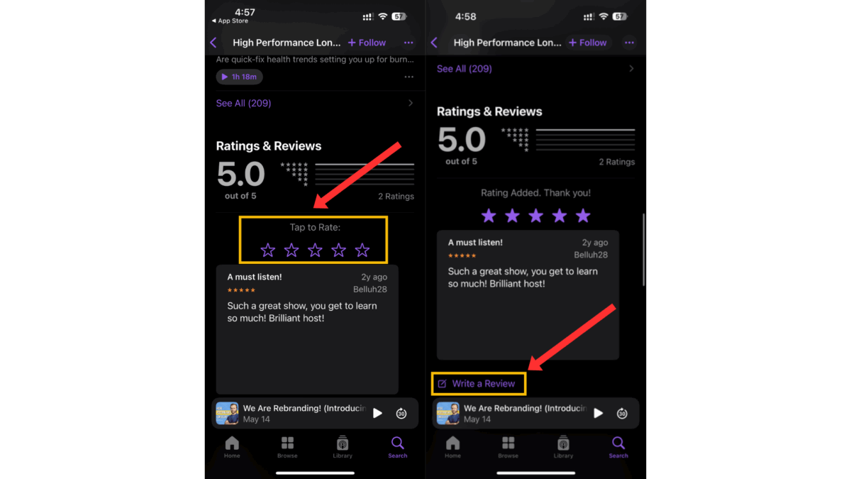 Leave A Podcast Rating 3