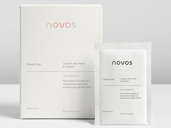 NOVOS-Core-longevity-supplement NOVOS Core box and sachet