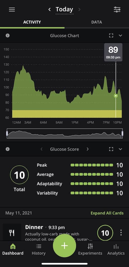 Nutrisense CGM Review App 1 product image