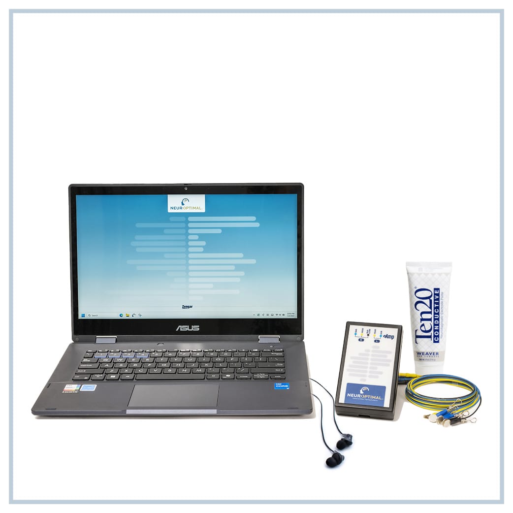 NeurOptimal dynamical neurofeedback system bundle with laptop amplifier and sensors