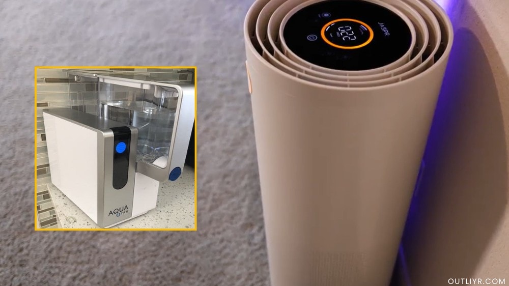 air-and-water-purifier Nick Urban's Jaspr air purifier and the AquaTru water filter