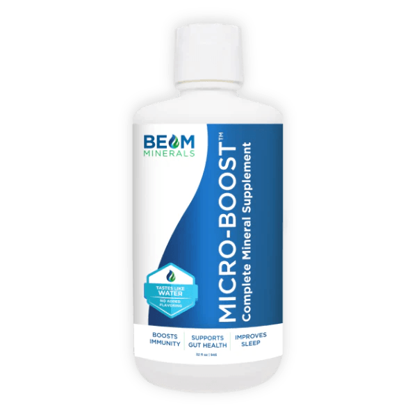 BEAM Minerals MicroBoost plant-based ionic trace minerals bottle