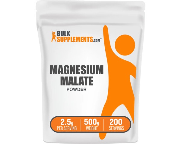 Bulk Supplements Magnesium Malate Powder 500g bag