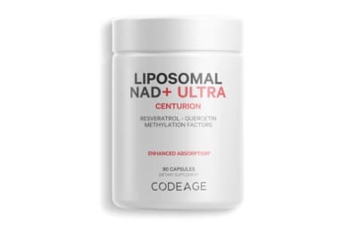 Codeage NAD+ Ultra liposomal NAD supplement bottle with methylation support