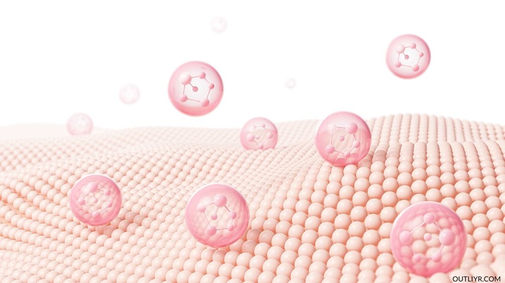 Collagen Molecules On Skin