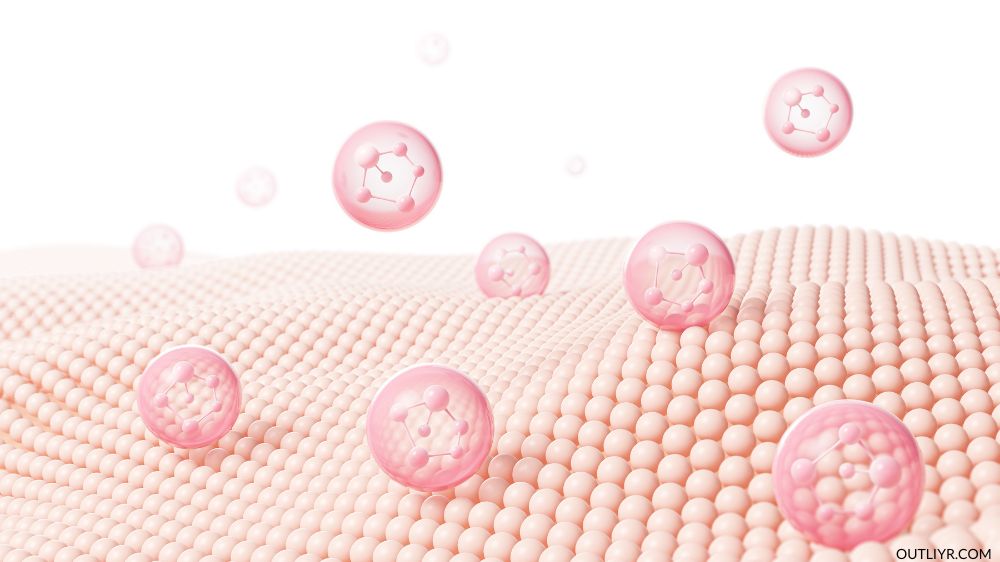 Collagen Molecules On Skin