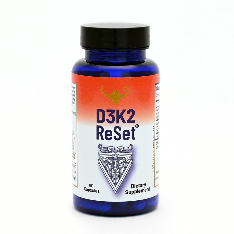 RnA ReSet D3K2 ReSet vitamin capsule bottle
