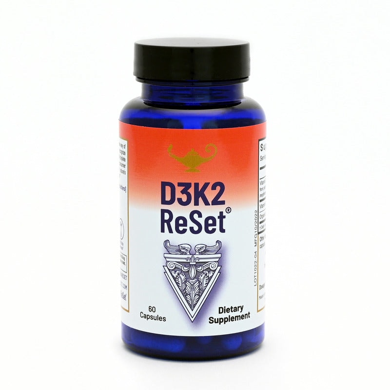 RnA ReSet D3K2 ReSet vitamin capsule bottle