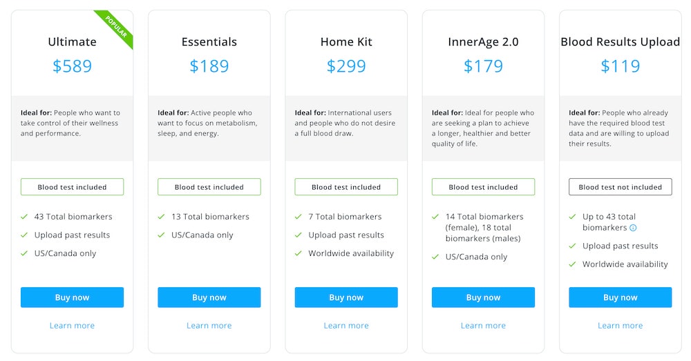 Insidetracker Plans Pricing