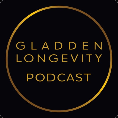 jeffreyglade-stevereiter-gladdenlongevity-podcast-logo Gladden Longevity Podcast logo