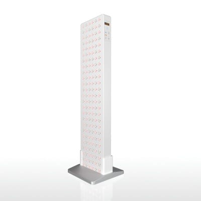 Joovv Solo 3.0 red light therapy panel on door mount