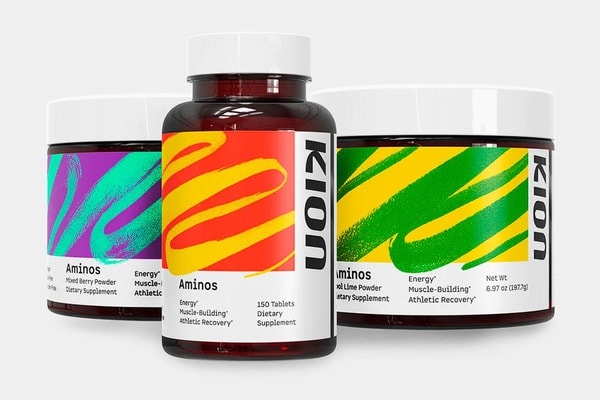 kion-amino-acids Kion Aminos capsule bottle & powder jars