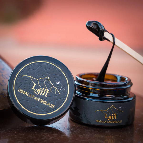 LajitGold Himalayan Shilajit jar opened