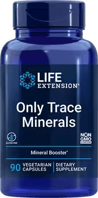 Life Extension Only Trace Minerals vegetarian capsules supplement bottle