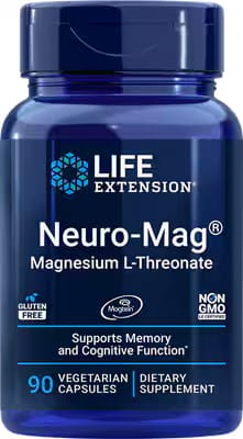 Life Extension Neuro-Mag Magnesium L-Threonate supplement bottle