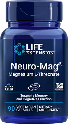Life Extension Neuro-Mag Magnesium L-Threonate supplement bottle