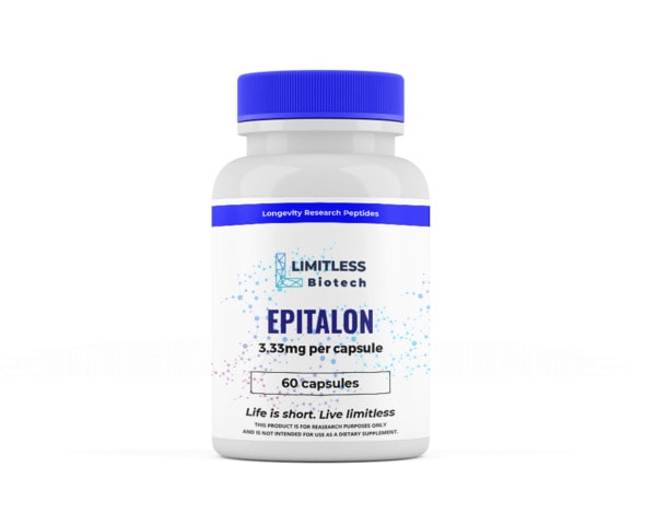 Limitless Biotech's Epitalon 60-capsules bottle