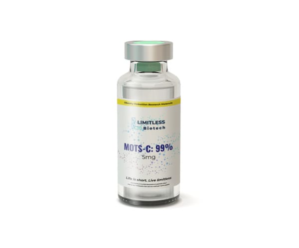 Limitless Biotech's MOTS-c 5mg bottle