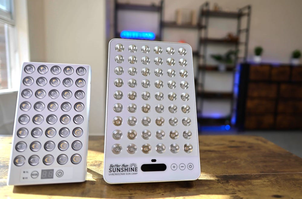 SOLshine PhotoVites and Mitolux Better Than Sunshine side by side