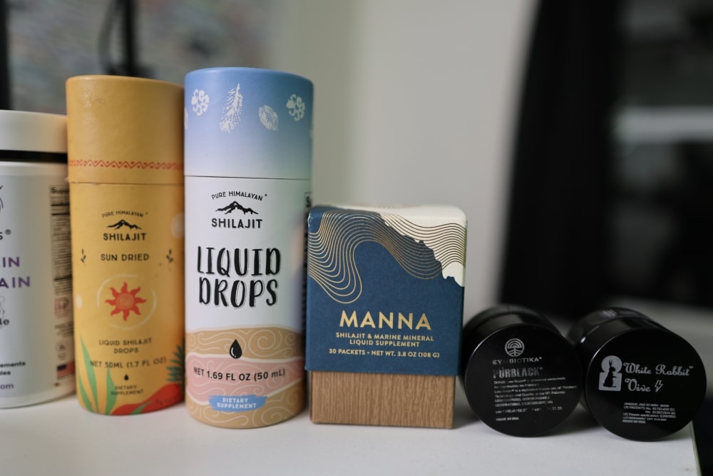 nicks-shilajit-products Pure Himalayan's shilajit liquid drops, Purblack shilajit resin, Manna Vitality, & more