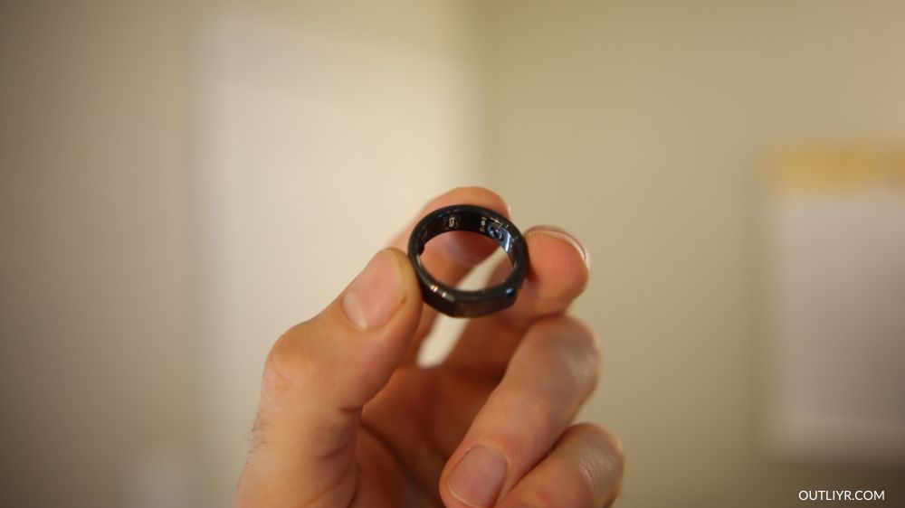Oura Ring Held Closeup