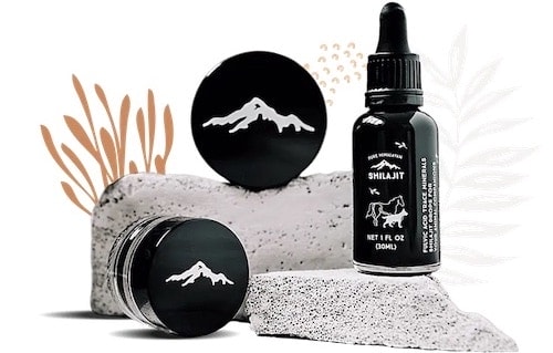 pure-himalayan-shilajit-review Pure Himalayan Shilajit drops bottle and resin jars