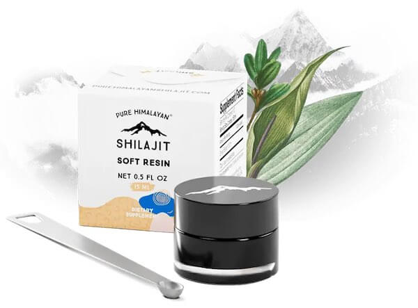 Pure Himalayan Shilajit soft resin supplement jar