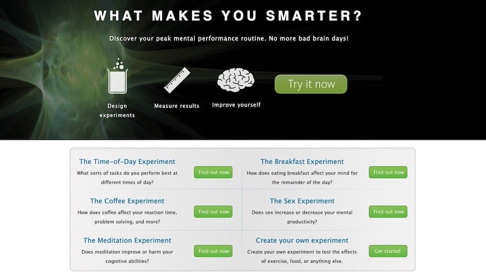 Quantified Mind Brain Testing