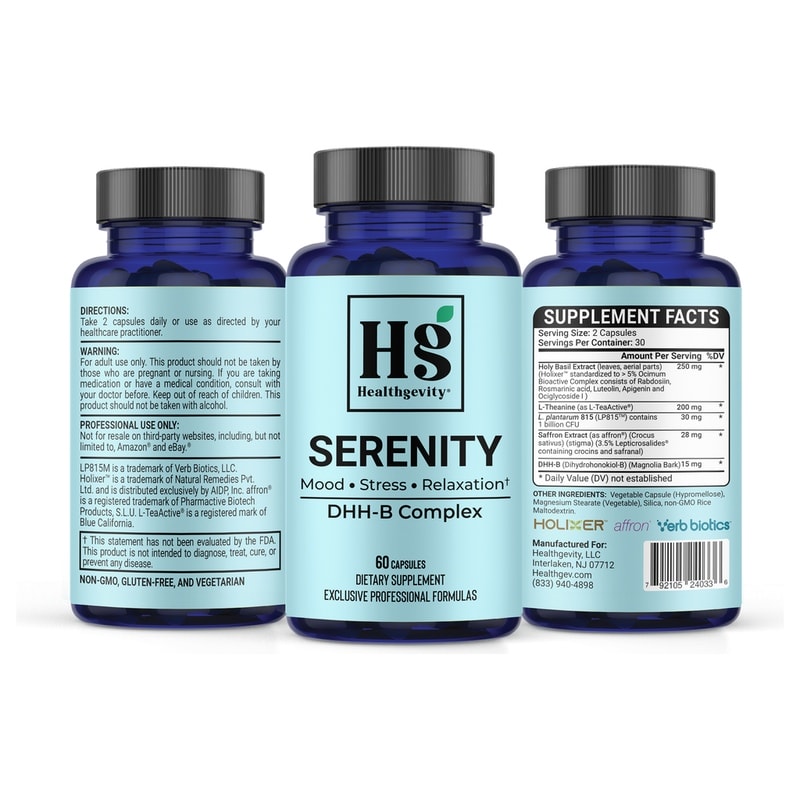 Healthgevity Serenity calm focus supplement