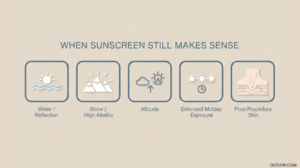 sun-protection-sunscreen When to still use sunscreen