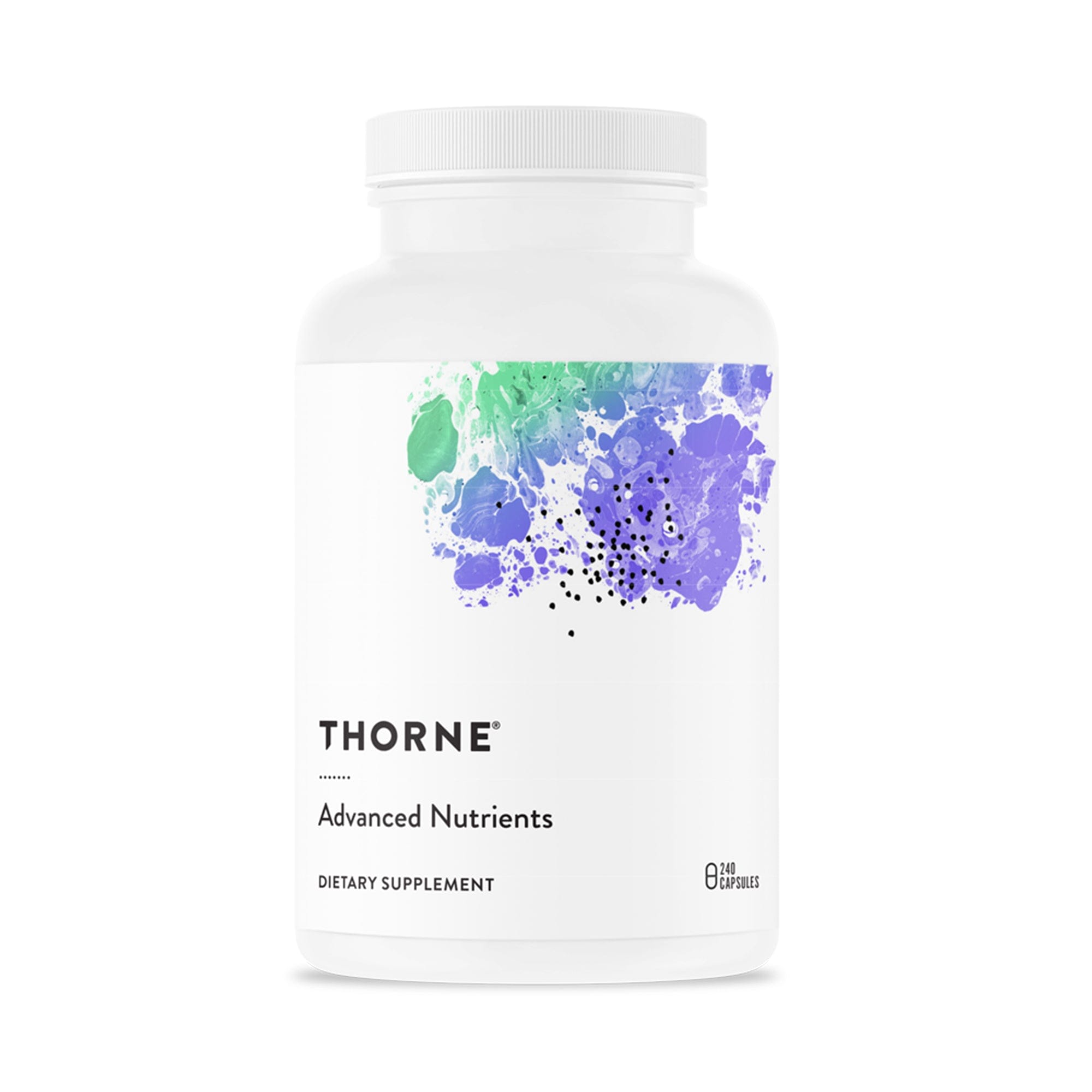 Thorne Advanced Nutrients 240 capsules multivitamin bottle