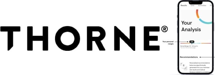 Thorne logo and app