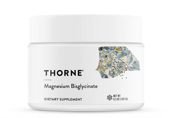 Thorne Magnesium Bisglycinate powder jar