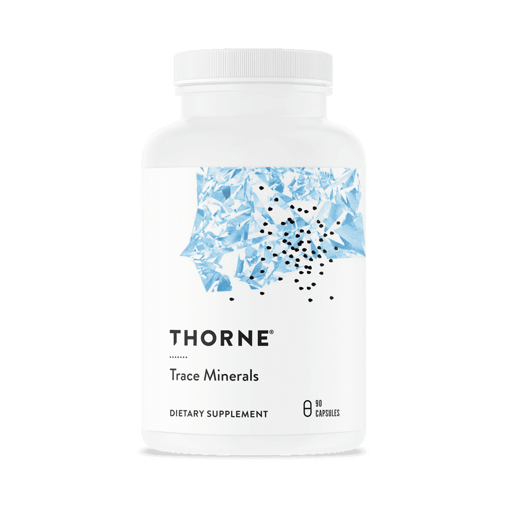 Thorne Trace Minerals chelated supplement capsules bottle